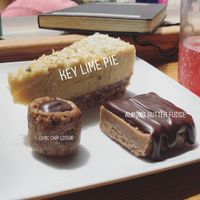 Yummy raw desserts at Ezra's Enlightened Cafe in Indianapolis