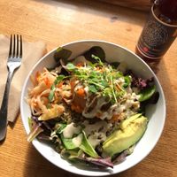 Rosemarysweet Potato Bowl ☀️ at Ezra's Enlightened Cafe in Indianapolis