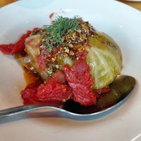 mushroom golabki (vegan) at Rose's in Detroit