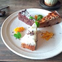 Lots of different cakes on offer (try them all!) at Panchavati in Shizuoka