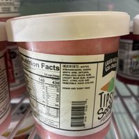Sorbet ingredients   at Tipsy Scoop Pensacola in Pensacola