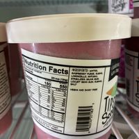 Sorbet ingredients   at Tipsy Scoop Pensacola in Pensacola