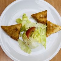 Vegan sambusi as a starter at Abessina in Gottingen