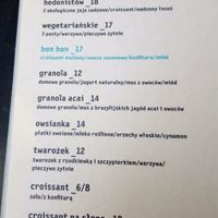 Kawiarnia Fawory, Krakow. Breakfast Menu. at Kawiarnia Fawory in Warsaw