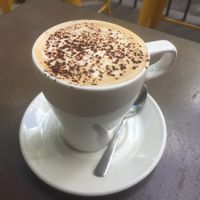 Large soy mocha at Mantra Lounge in Carlton