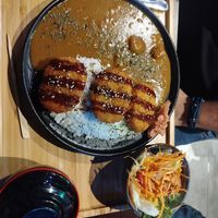 Curry de croquetas, sopa de miso, ensalada... at Buga Ramen Tarragona in Tarragona