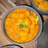 Lima bean curry at Baz Kreole in Richmond