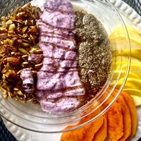 Bowl yogurt-smoothie  at Casa Macro in Monterrey