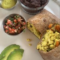 Wrap de tofu con vegetales  at Casa Macro in Monterrey