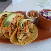 Vegatable tempura tacos at Casa Macro in Monterrey