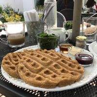 Waffles  at Casa Macro in Monterrey