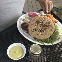 Green Burger!! at Casa Macro in Monterrey