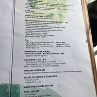 Bebidas  at Casa Macro in Monterrey