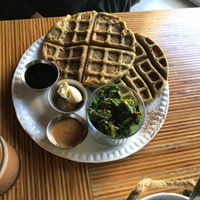 Waffles at Casa Macro in Monterrey