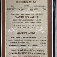 Menu - September 10th 2019 at The Assembly Rooms in Glastonbury