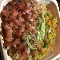 Quinoa, guacamole, pico de gallo, mango salsa , cucumber 
  at Fuel Cafe in Hicksville