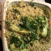 Quinoa avocado almond cilantro onion   at Fuel Cafe in Hicksville