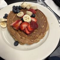 Vegan/gluten free pancakes  at Fuel Cafe in Hicksville