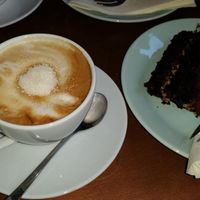 cappuccino at Charlie's Vegan Food & Coffee in Berlin