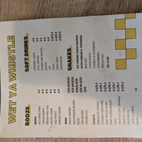 Drinks menu at Stack'D By Sand & Stone in Milford Haven