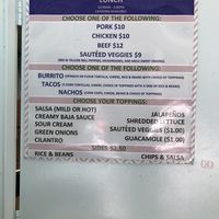 Lunch menu (circa 2018) at Extract Juice Bar in Honolulu