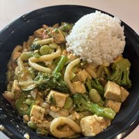 Build your own stir fry bowl with tofu and veggies  at Tasty Bowl Kearney in Kearney