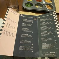 Dessert menu, few vegan options  at Burma Burma in Mumbai