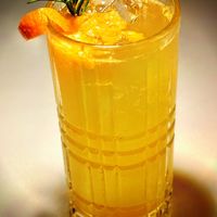 Tangerine frizz   at Bistro 54 in Mexico City