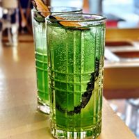 Cucumber mint   at Sushi Washoku in Mexico City