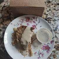 Had a takeaway - pistachio cake with a pistachio cream - all vegan - totally yummy 😋 Probably the best vegan cake I have ever had, not sickly sweet and full of flavour! at The Joyful Sprout Ltd in Ware