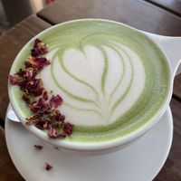 Strawberry Rose Matcha. Delicious   at JOi Café in Westlake Village