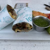 Breakfast burrito (it was just ok!)  at JOi Café in Westlake Village