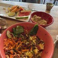 Macro Salad and Taco 🌮 Taco w/jackfruit!  at JOi Café in Westlake Village