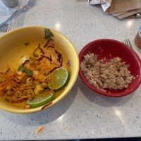 The remnants were the MACRO SALAD with side of Jackfruit!!! This place is off the charts! Best Vegan 🥑 Salad in California 💯  at JOi Café in Westlake Village