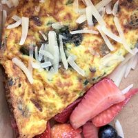 Omelette with berries   at JOi Café in Westlake Village