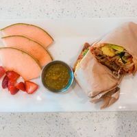 Breakfast burrito  at JOi Café in Westlake Village