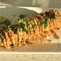 Street corn. Delicious! at JOi Café in Westlake Village