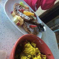 Scrambled Tofu & Chia Pancakes at JOi Café in Westlake Village