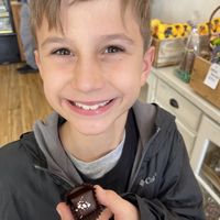 Vegan kid approved! Peppermint truffle   at Mama Ganache in San Luis Obispo
