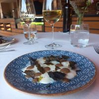 Kohlrabi with sherry emulsion at Leaf in Prague