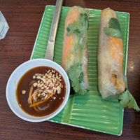 Fresh spring rolls at Luong-Loi Plant-based Restaurant in Wheaton