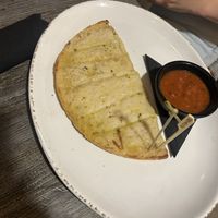 Vegan cheesebread - excellent  at Picazzo's Organic Italian Kitchen in Tempe
