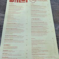 menu  at SALZI in Wien