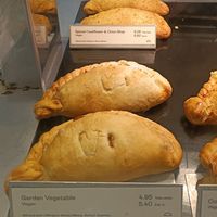 Vegan filled pasties at Cornish Bakery Exeter  in Exeter