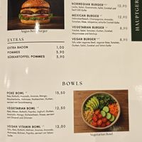 Speisekarte at Caféhaus Maria in Greifswald