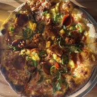 Meat Haters 12" w jalapeños and pineapple  at North Park Beer Company Pizza Shop in San Diego
