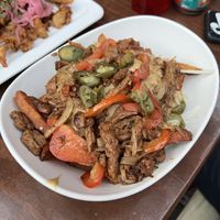 Philly Cheezesteak Poutine  at MeeT on Main in Vancouver