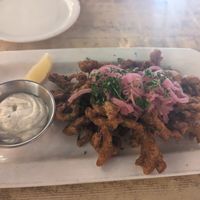 Fried mushrooms at MeeT on Main in Vancouver