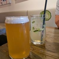 Local beer and cocktail at MeeT on Main in Vancouver