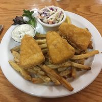 Fish and chips at Bonobo's Foods in Thunder Bay